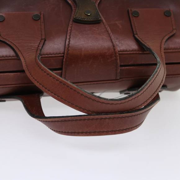 GUCCI Hand Bag Leather Brown Auth bs6691 - Picture 8 of 16